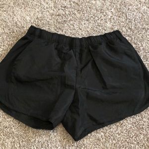 black running shorts